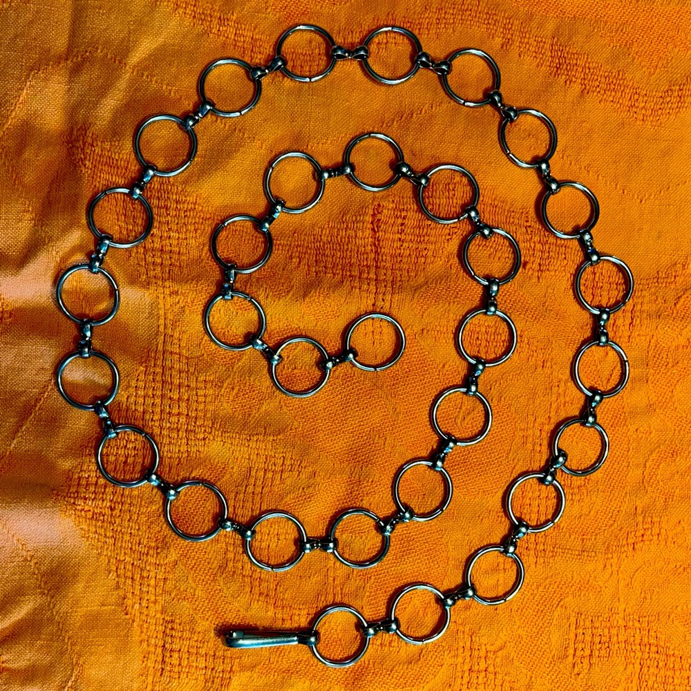 Vintage Retro Women’s Metal Chain Belt 41” Long
